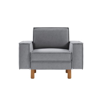 1-Seat Sofa Sparrow 1 - Fog Grey, Walnut Fog Grey
Walnut