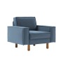 1-Seat Sofa Sparrow 1 - Ocean Blue, Walnut Ocean Blue
Walnut