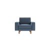 1-Seat Sofa Sparrow 1 - Ocean Blue, Walnut Ocean Blue
Walnut