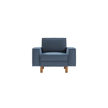 1-Seat Sofa Sparrow 1 - Ocean Blue, Walnut Ocean Blue
Walnut