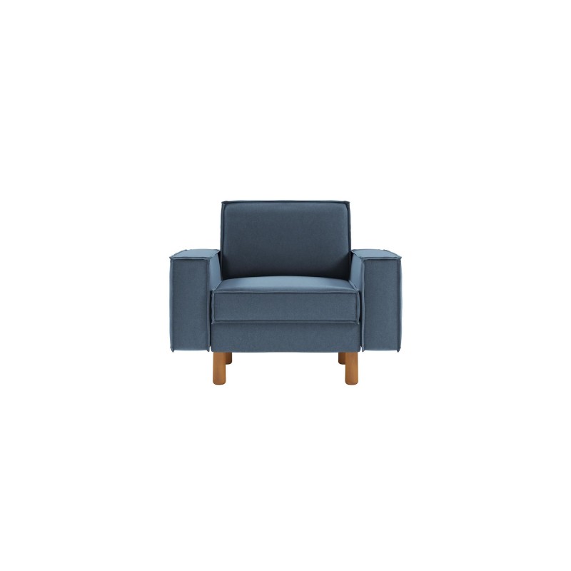 1-Seat Sofa Sparrow 1 - Ocean Blue, Walnut Ocean Blue
Walnut