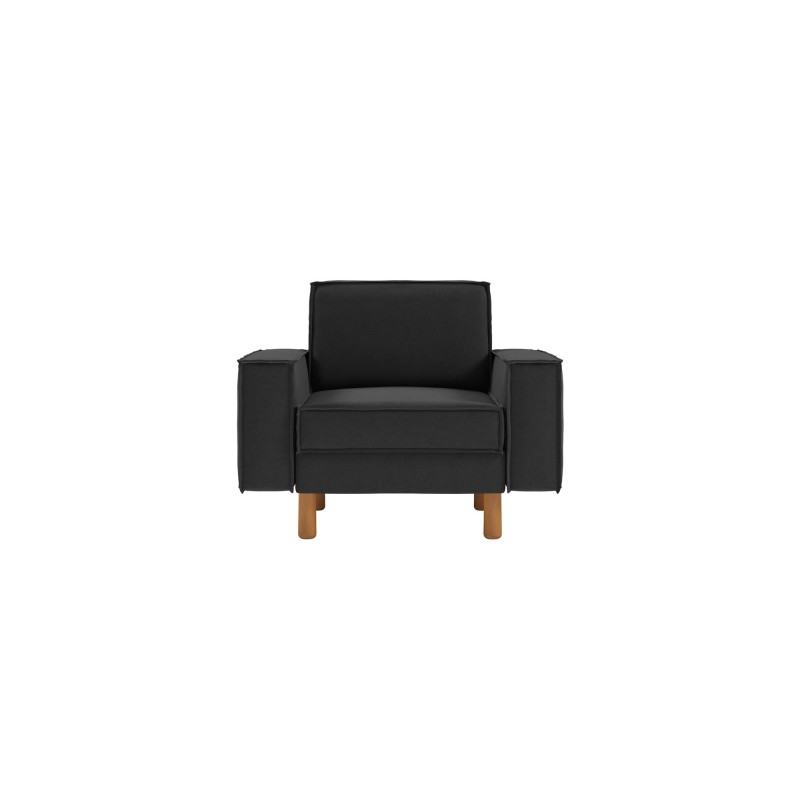 1-Seat Sofa Sparrow 1 - Night Grey, Walnut Night Grey
Walnut