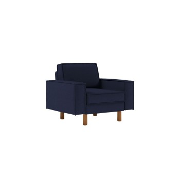 1-Seat Sofa Sparrow 1 - Night Blue, Walnut Night Blue
Walnut