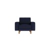 1-Seat Sofa Sparrow 1 - Night Blue, Walnut Night Blue
Walnut