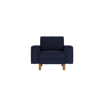 1-Seat Sofa Sparrow 1 - Night Blue, Walnut Night Blue
Walnut