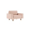 1-Seat Sofa Sparrow Loveseat - Salmon, Walnut Salmon
Walnut