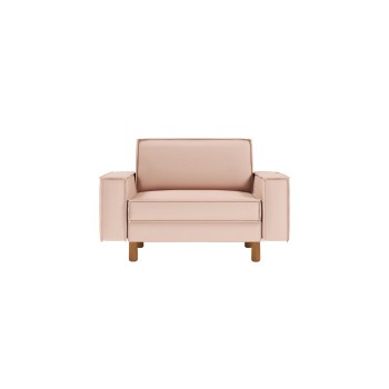 1-Seat Sofa Sparrow Loveseat - Salmon, Walnut Salmon
Walnut