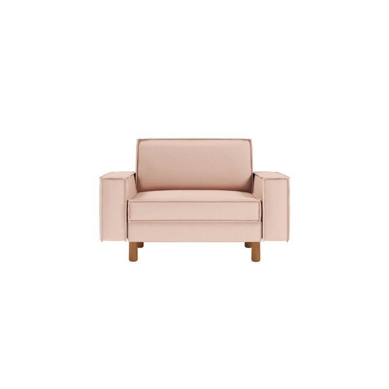 1-Seat Sofa Sparrow Loveseat - Salmon, Walnut Salmon
Walnut