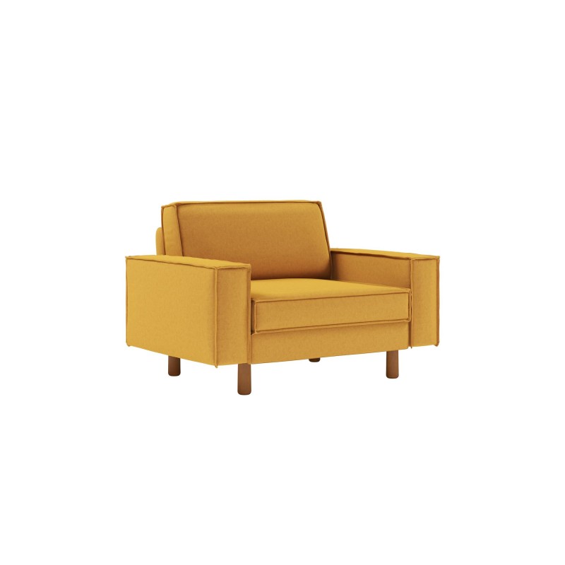 1-Seat Sofa Sparrow Loveseat - Mustard, Walnut Mustard
Walnut