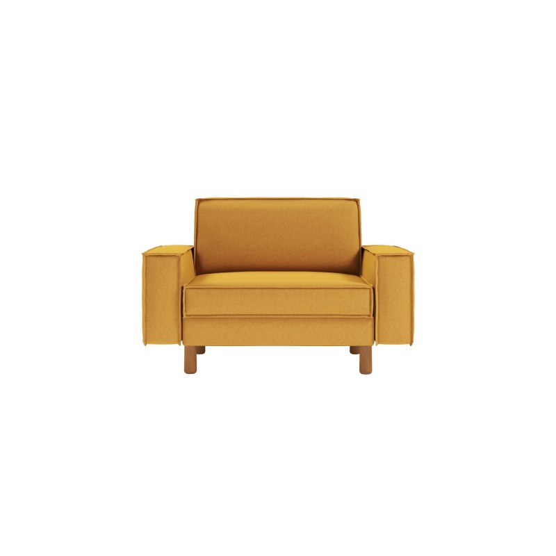 1-Seat Sofa Sparrow Loveseat - Mustard, Walnut Mustard
Walnut