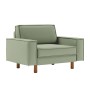 1-Seat Sofa Sparrow Loveseat - Sea Green, Walnut Sea Green
Walnut