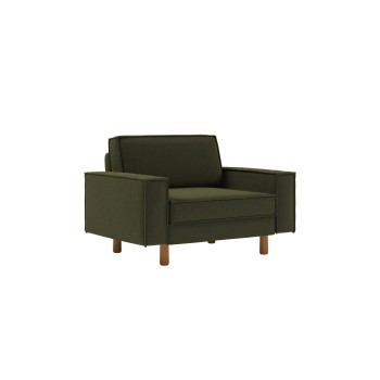 1-Seat Sofa Sparrow Loveseat - Oil Green, Walnut Oil Green
Walnut