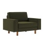 1-Seat Sofa Sparrow Loveseat - Oil Green, Walnut Oil Green
Walnut