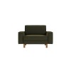 1-Seat Sofa Sparrow Loveseat - Oil Green, Walnut Oil Green
Walnut