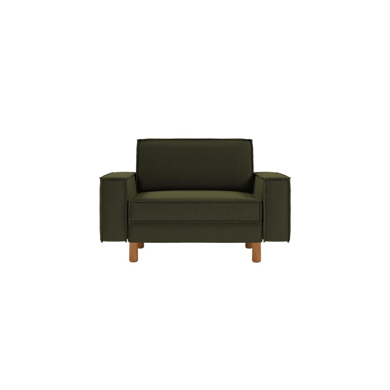 1-Seat Sofa Sparrow Loveseat - Oil Green, Walnut Oil Green
Walnut