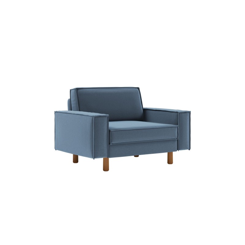 1-Seat Sofa Sparrow Loveseat - Ocean Blue, Walnut Ocean Blue
Walnut