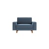 1-Seat Sofa Sparrow Loveseat - Ocean Blue, Walnut Ocean Blue
Walnut