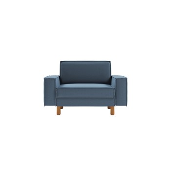 1-Seat Sofa Sparrow Loveseat - Ocean Blue, Walnut Ocean Blue
Walnut