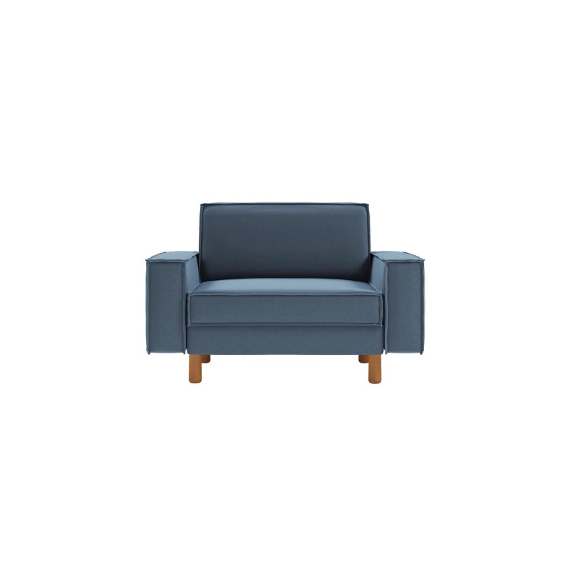 1-Seat Sofa Sparrow Loveseat - Ocean Blue, Walnut Ocean Blue
Walnut