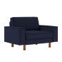 1-Seat Sofa Sparrow Loveseat - Night Blue, Walnut Night Blue
Walnut