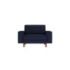 1-Seat Sofa Sparrow Loveseat - Night Blue, Walnut Night Blue
Walnut