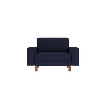 1-Seat Sofa Sparrow Loveseat - Night Blue, Walnut Night Blue
Walnut
