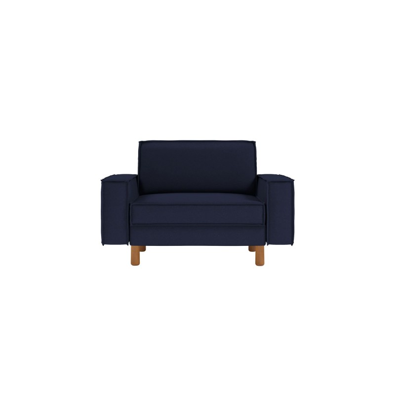 1-Seat Sofa Sparrow Loveseat - Night Blue, Walnut Night Blue
Walnut