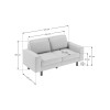 2-Seat Sofa Sparrow 2 - Sand, Walnut Sand
Walnut