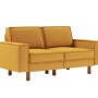 2-Seat Sofa Sparrow 2 - Mustard, Walnut Mustard
Walnut