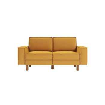 2-Seat Sofa Sparrow 2 - Mustard, Walnut Mustard
Walnut