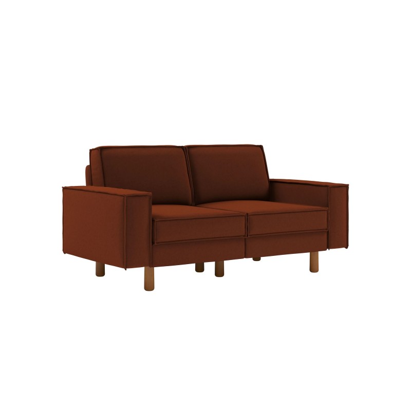2-Seat Sofa Sparrow 2 - Tile Red, Walnut Tile Red
Walnut