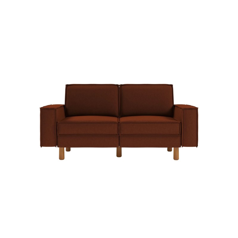 2-Seat Sofa Sparrow 2 - Tile Red, Walnut Tile Red
Walnut