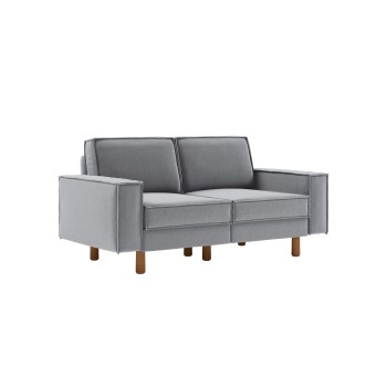 2-Seat Sofa Sparrow 2 - Fog Grey, Walnut Fog Grey
Walnut