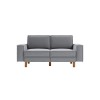 2-Seat Sofa Sparrow 2 - Fog Grey, Walnut Fog Grey
Walnut