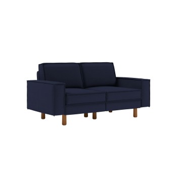 2-Seat Sofa Sparrow 2 - Night Blue, Walnut Night Blue
Walnut