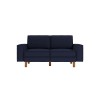 2-Seat Sofa Sparrow 2 - Night Blue, Walnut Night Blue
Walnut