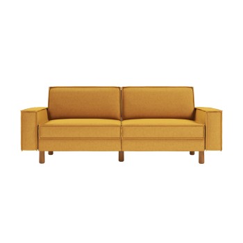 3-Seat Sofa Sparrow 3 - Mustard, Walnut Mustard
Walnut