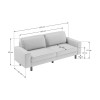 3-Seat Sofa Sparrow 3 - Sea Green, Walnut Sea Green
Walnut