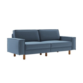 3-Seat Sofa Sparrow 3 - Ocean Blue, Walnut Ocean Blue
Walnut