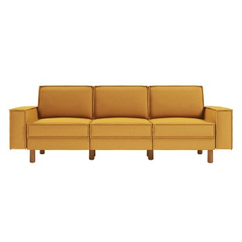 3-Seat Sofa Sparrow Extra 3 - Mustard, Walnut Mustard
Walnut