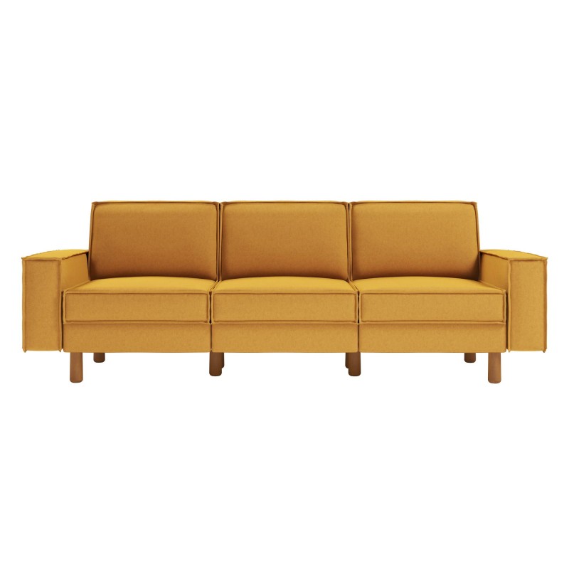 3-Seat Sofa Sparrow Extra 3 - Mustard, Walnut Mustard
Walnut