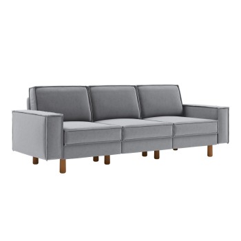 3-Seat Sofa Sparrow Extra 3 - Fog Grey, Walnut Fog Grey
Walnut
