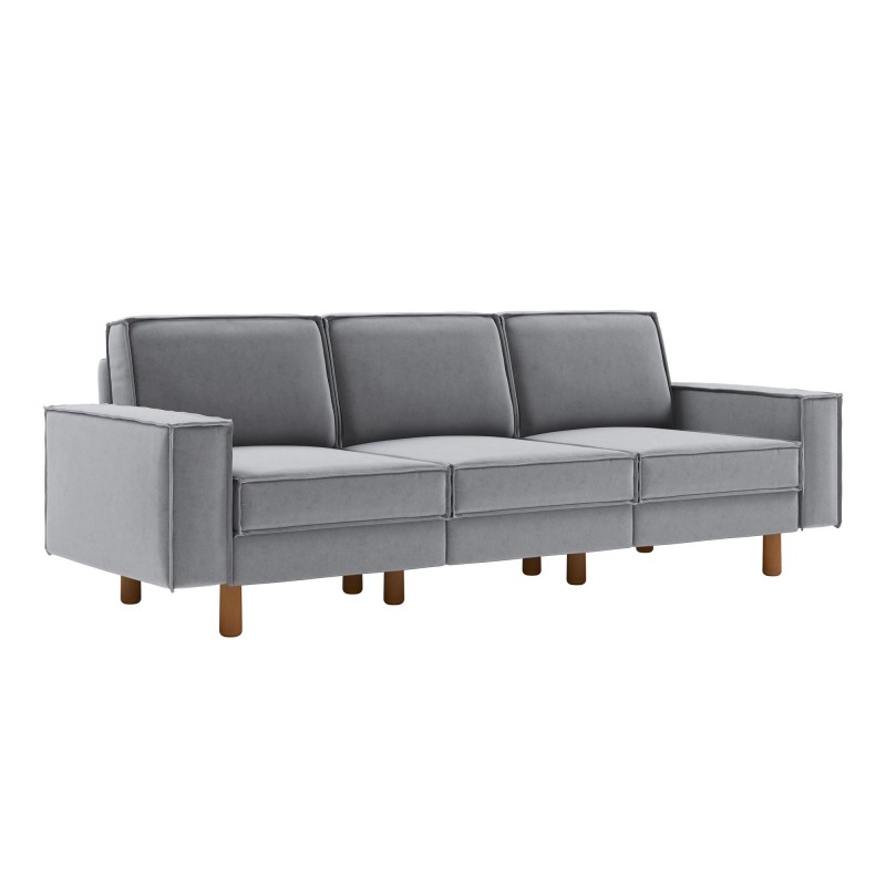 3-Seat Sofa Sparrow Extra 3 - Fog Grey, Walnut Fog Grey
Walnut