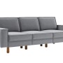 3-Seat Sofa Sparrow Extra 3 - Fog Grey, Walnut Fog Grey
Walnut