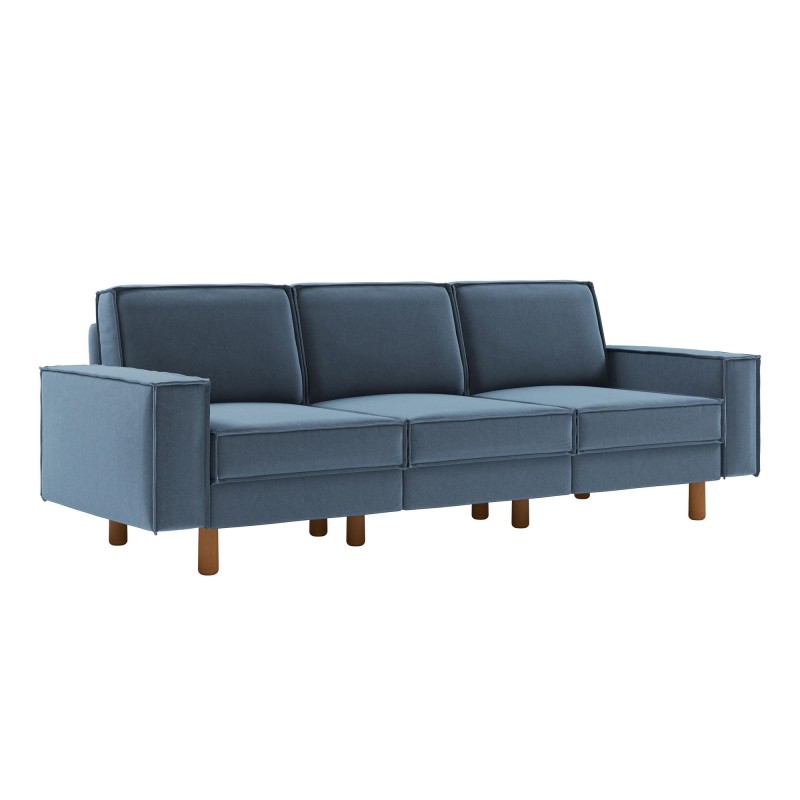 3-Seat Sofa Sparrow Extra 3 - Ocean Blue, Walnut Ocean Blue
Walnut