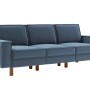 3-Seat Sofa Sparrow Extra 3 - Ocean Blue, Walnut Ocean Blue
Walnut