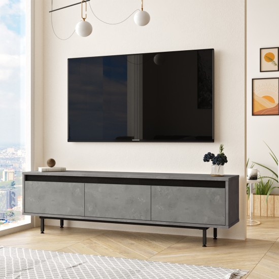 TV Stand LV1-RL Silver
Black Hanah Home TV Stand LV1-RL Silver
Black