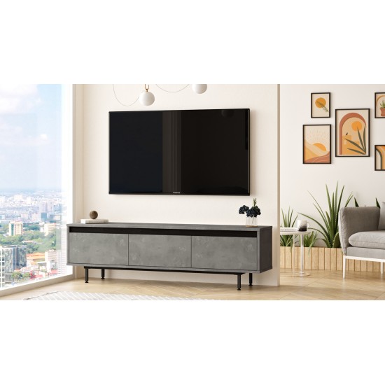 TV Stand LV1-RL Silver
Black Hanah Home TV Stand LV1-RL Silver
Black