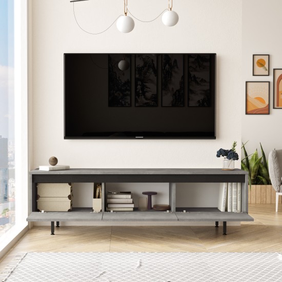 TV Stand LV1-RL Silver
Black Hanah Home TV Stand LV1-RL Silver
Black