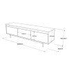 Hanah Home TV Stand LV1-RL Silver
Black